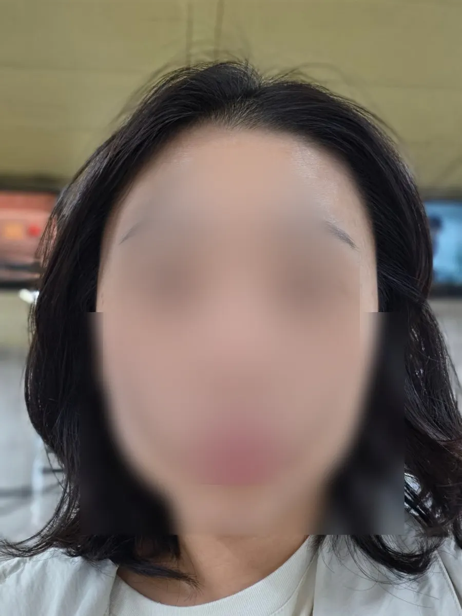 영양 블랙 틴팅 펌 직후 올라간 속눈썹 컬