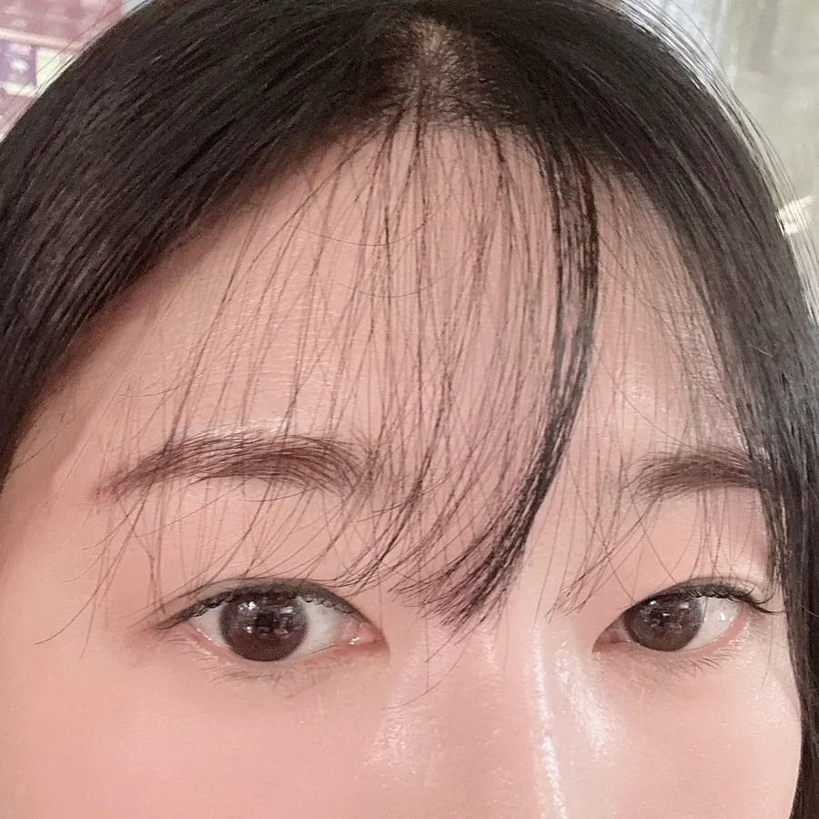 속눈썹펌 마친 뒤 맨 눈 상태