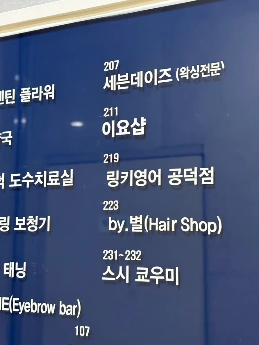 Entrance guide for the building housing Iyo Shop