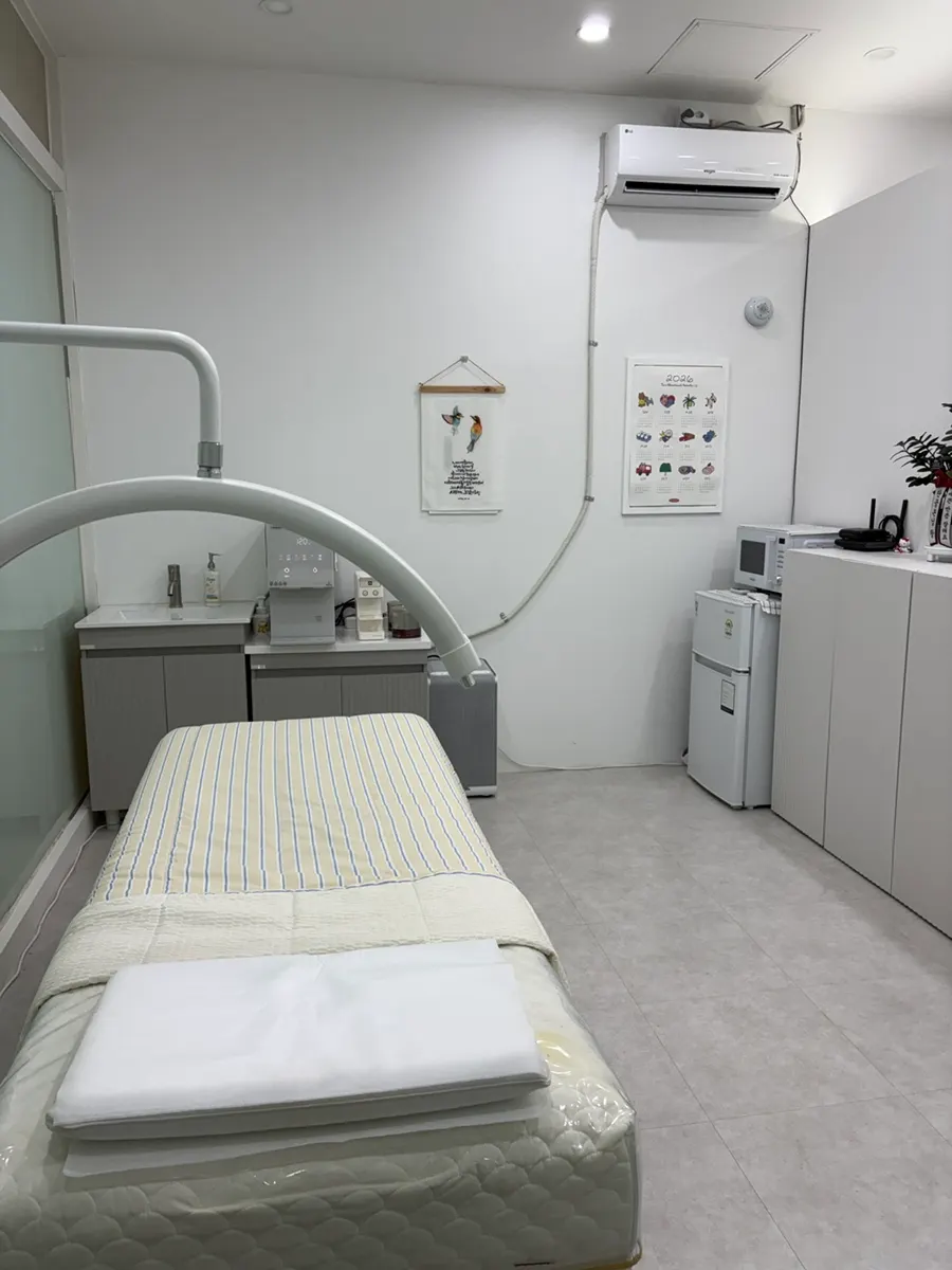 Blanket prepared on the treatment bed