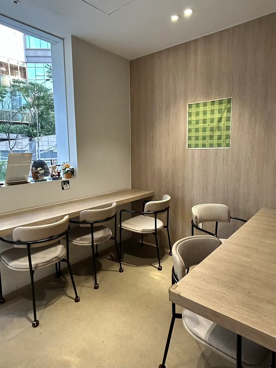 Seating area at Fluffy Bake Shop