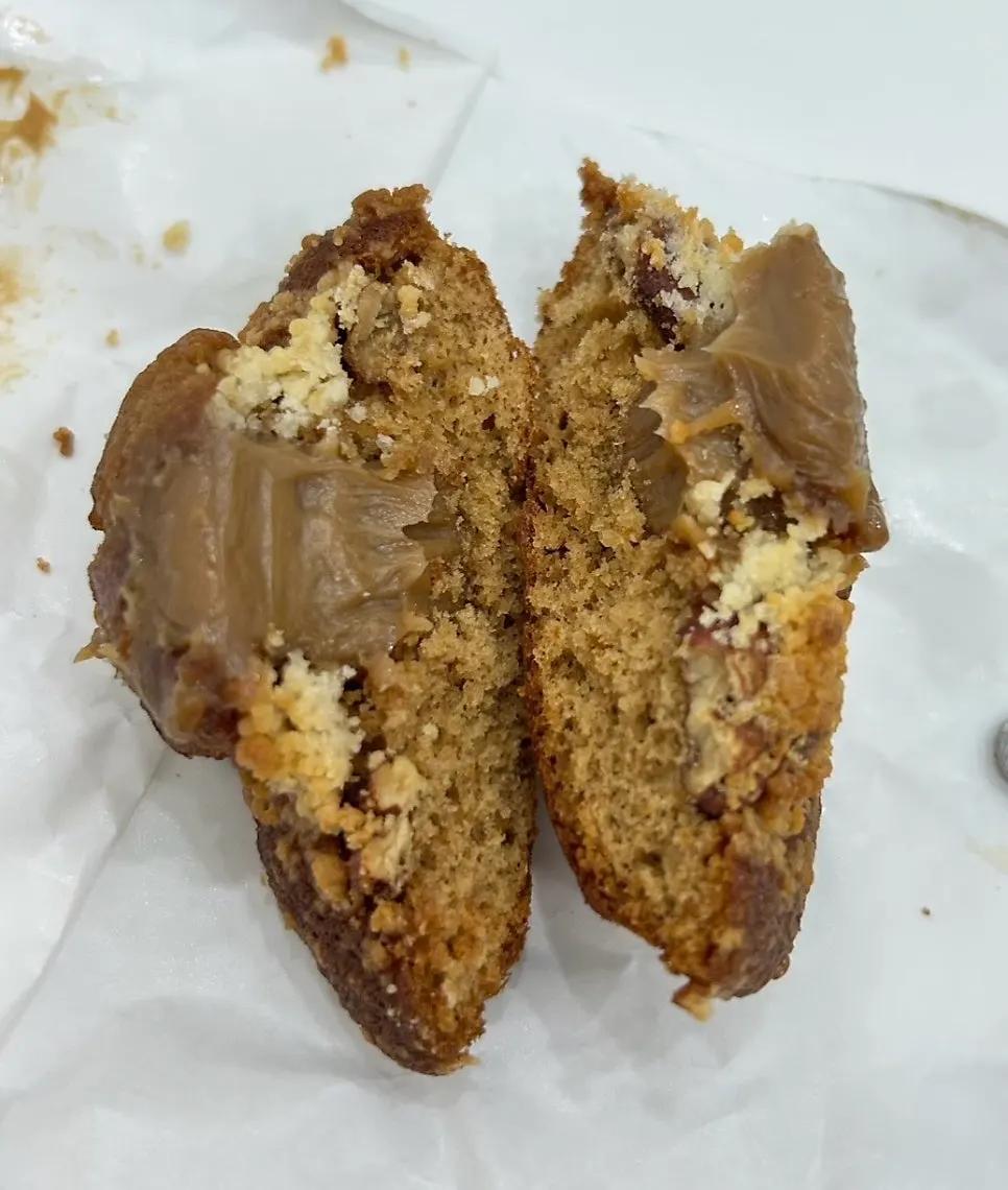 Madeleine with espresso cream
