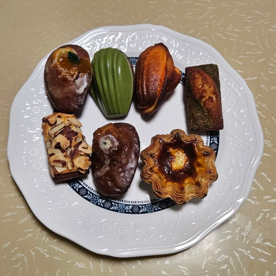 Pastries individually wrapped one by one