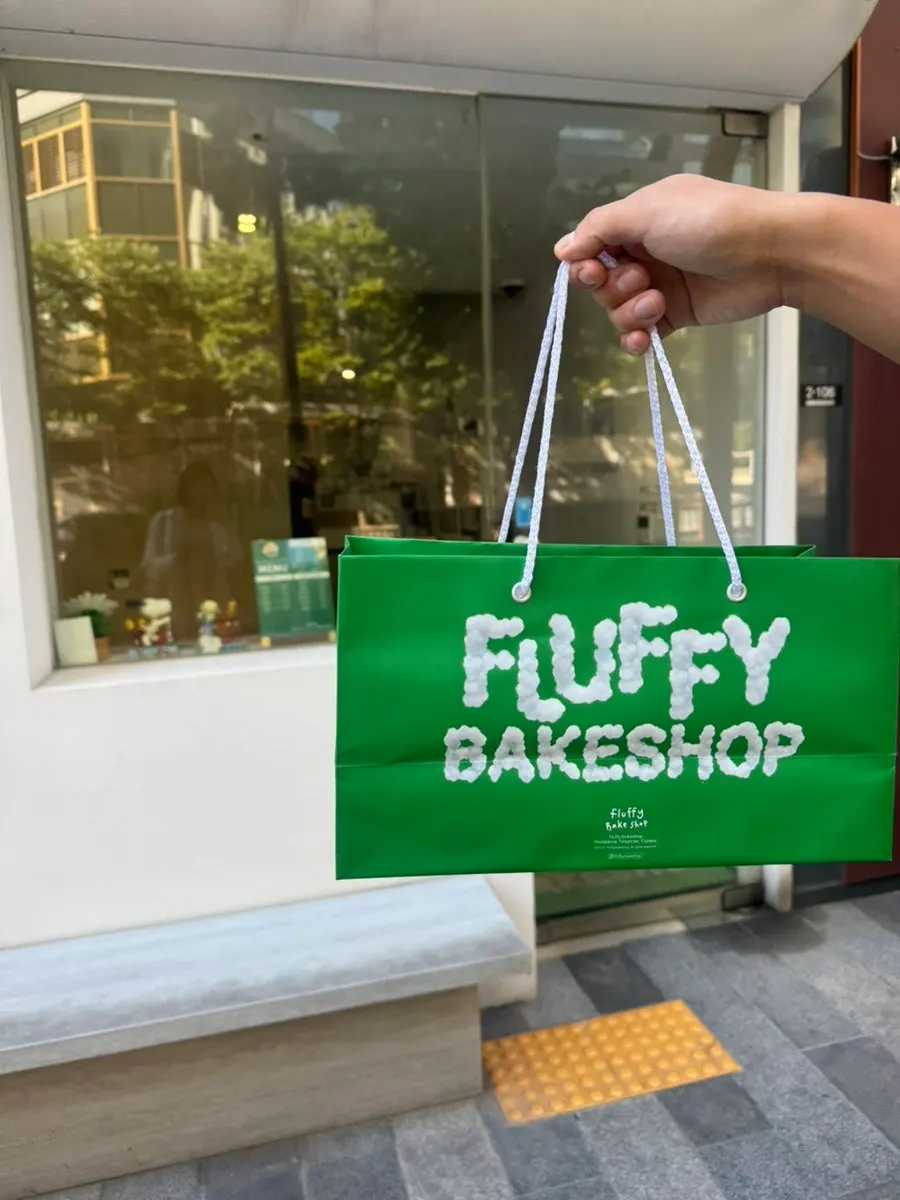 Final shot of financiers packaged at Fluffy Bake Shop
