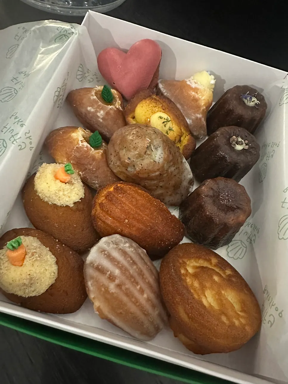 Box of pastries bought as a gift in the past