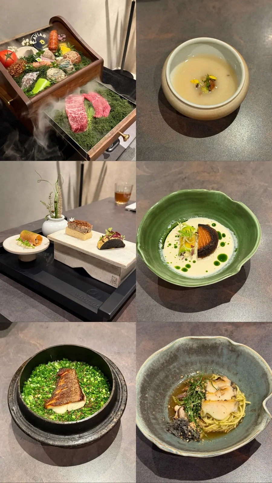 UsuランチCコースの食事