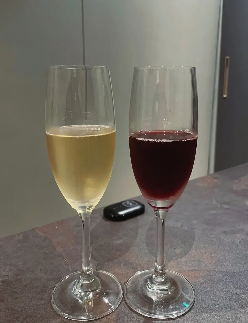 Glass of grape juice given as the birthday celebration drink