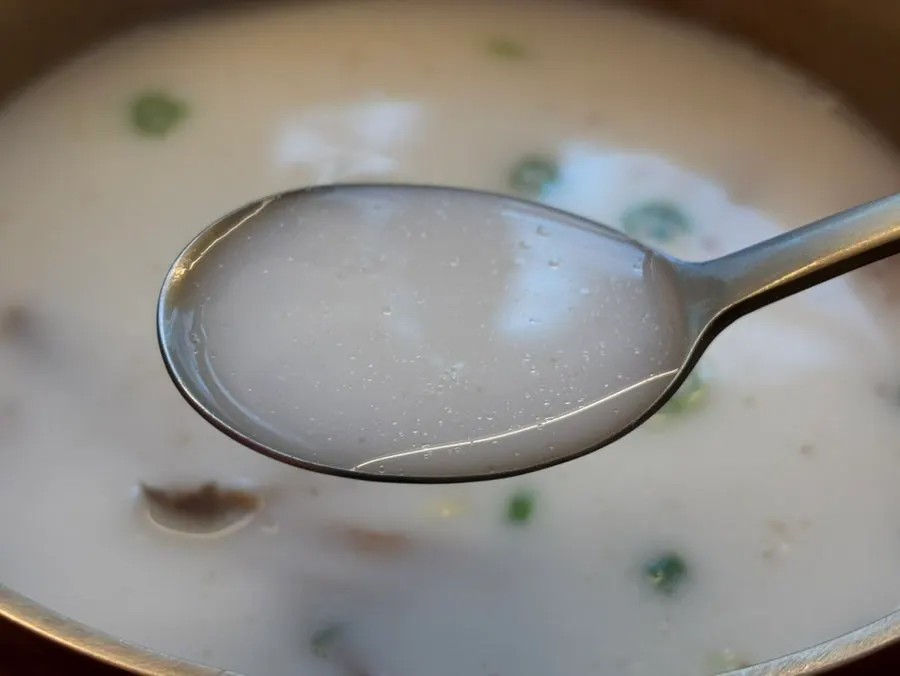 Rich bone broth packed with meat