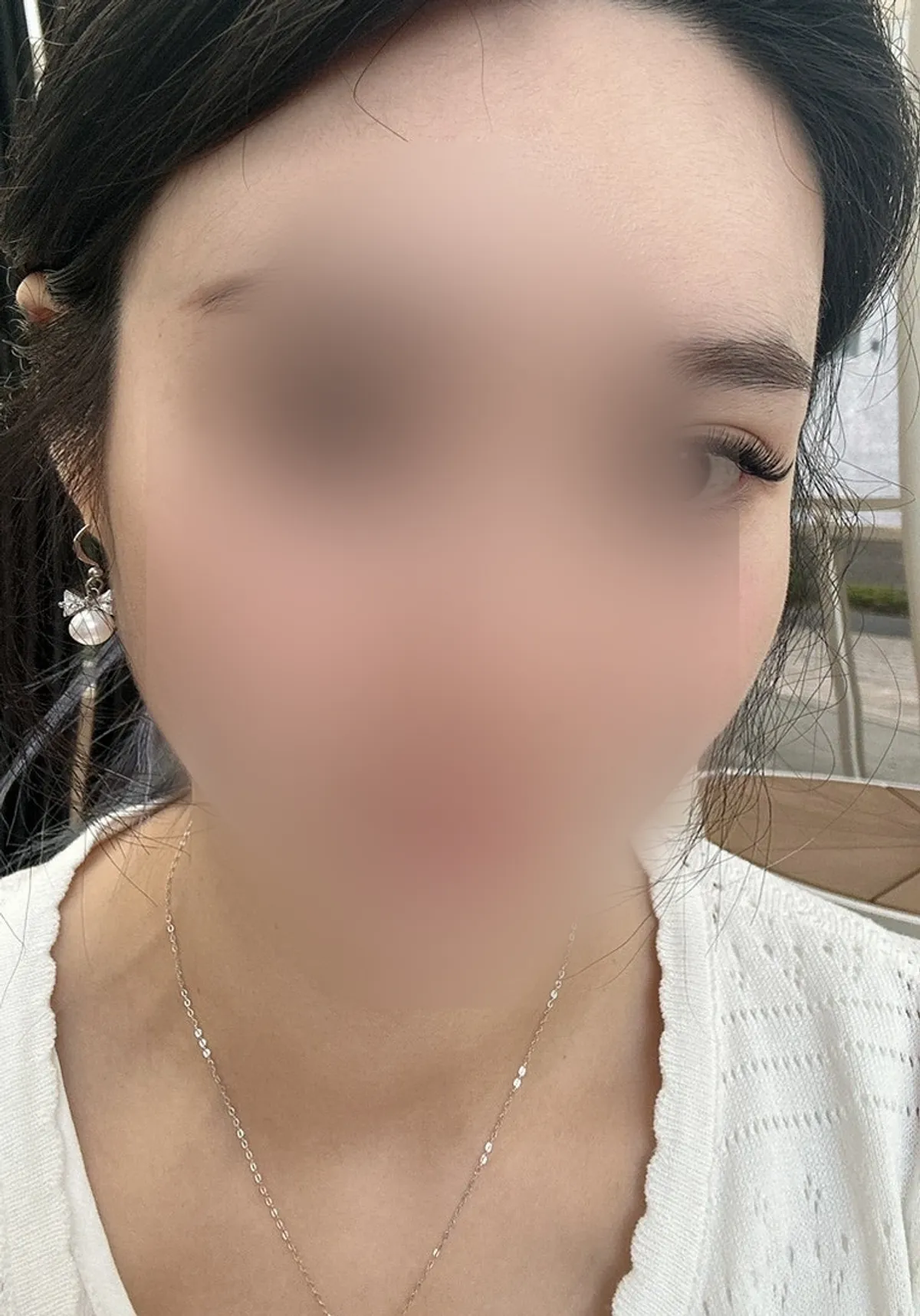 Finished eye look after natural Russian volume lash extensions