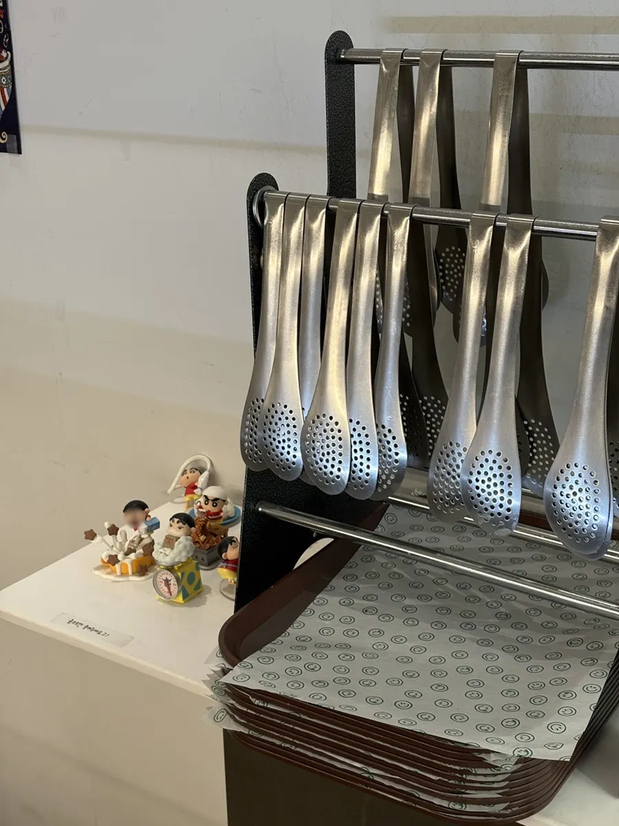Display shelf of baked goods to choose from