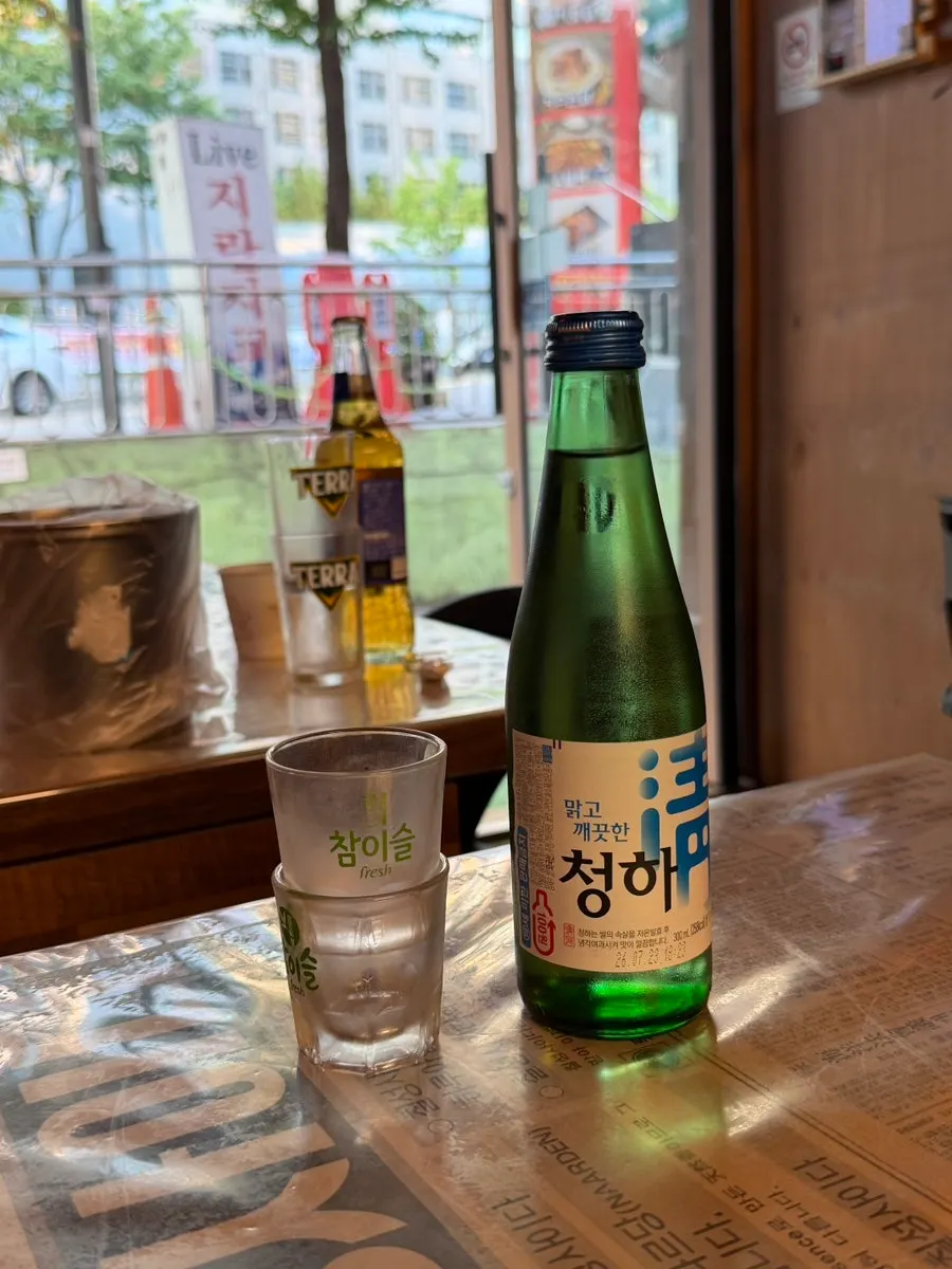 Cheongha ordered alongside the seafood