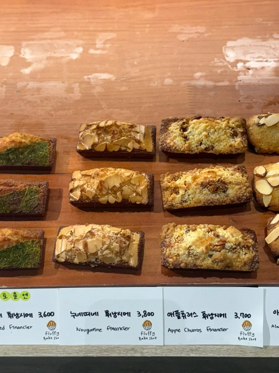 Several varieties of desserts at Fluffy Bake Shop