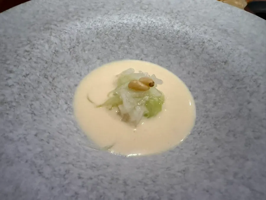 Kongguksu appetizer made from zucchini