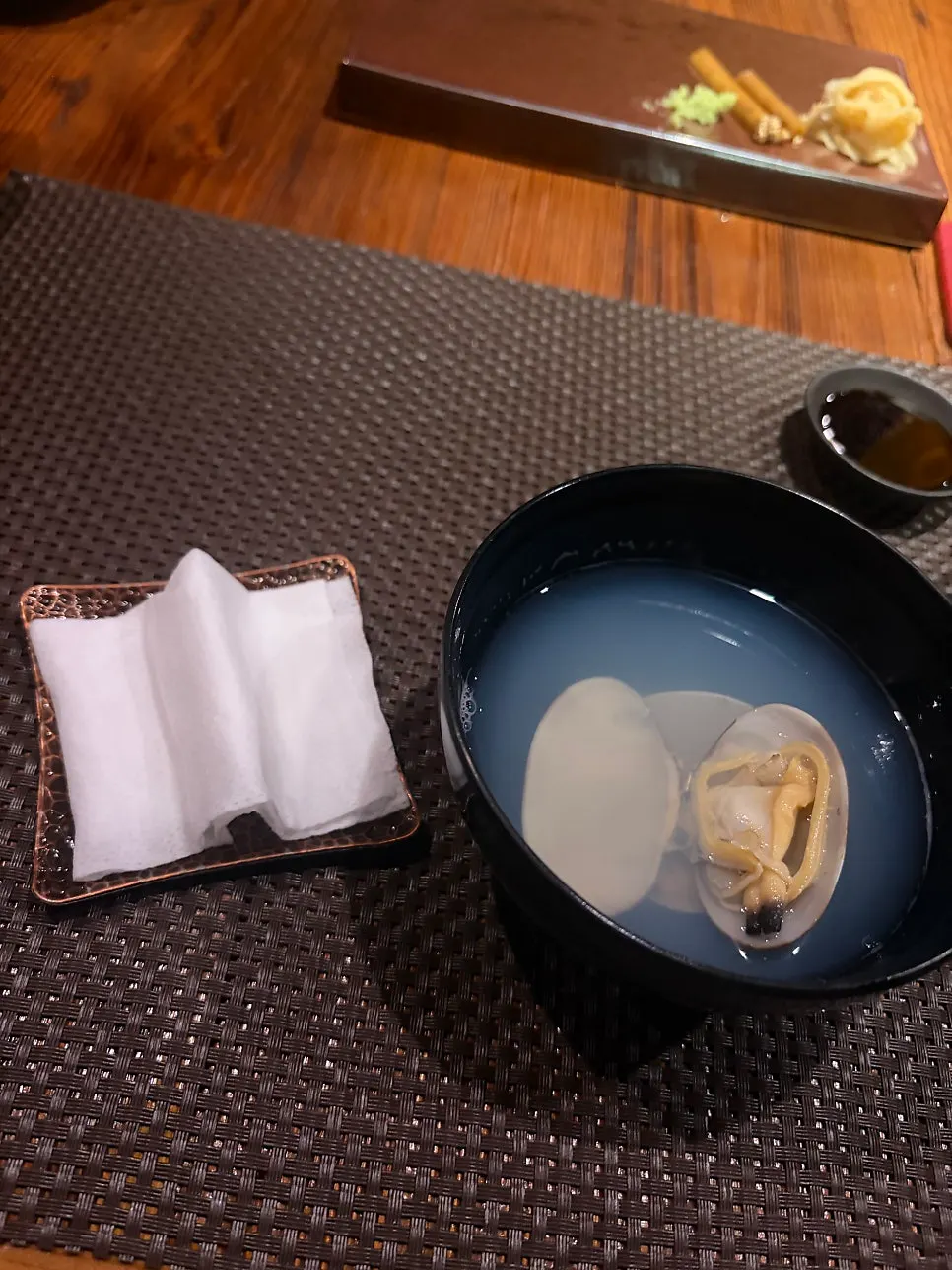 Braised octopus and chawanmushi