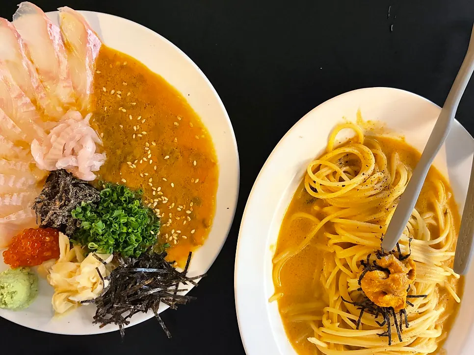 A full table of dishes ordered at Orot Silbi