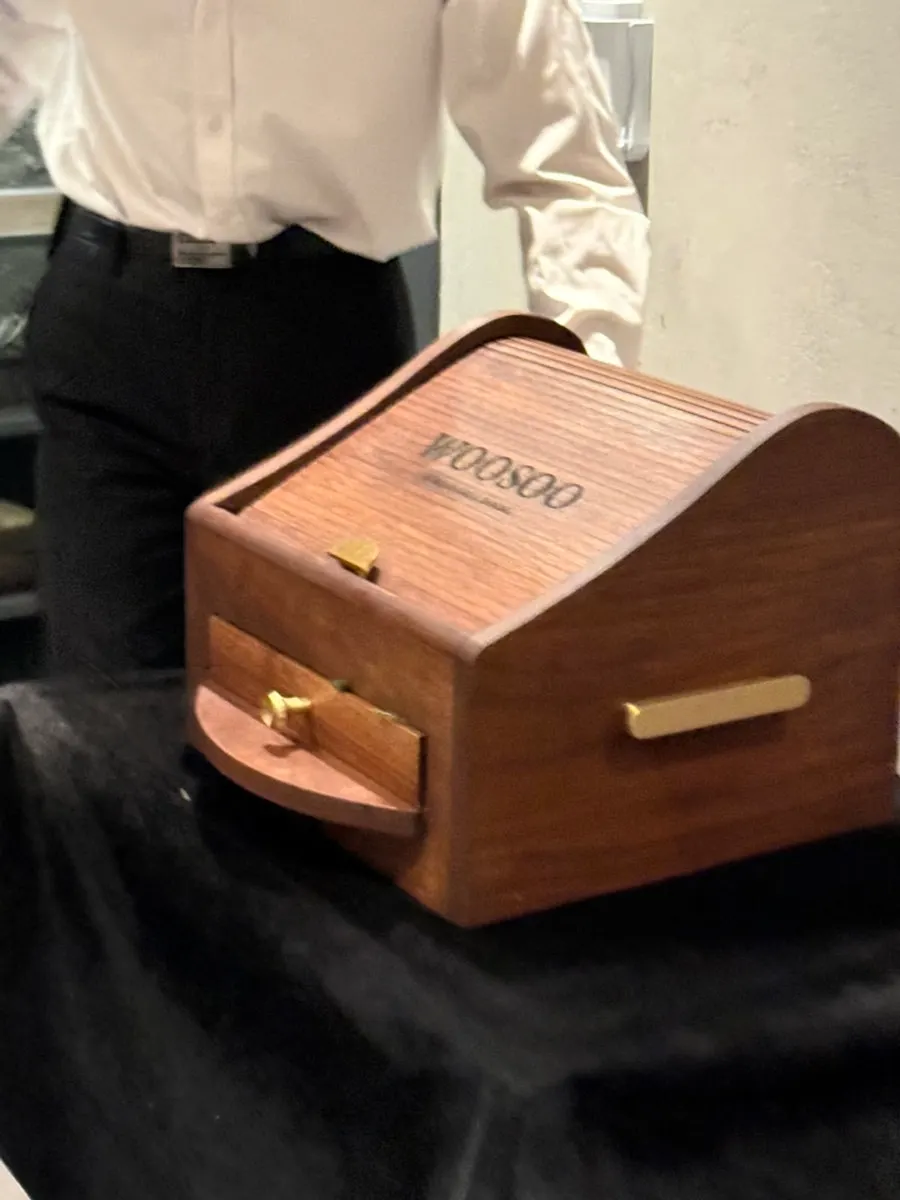 Showing box holding the course ingredients