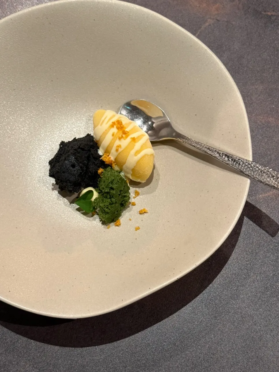 Corn ice cream dessert