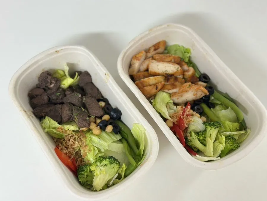 Comparison of takeout Chicken and Beef Protein Boxes