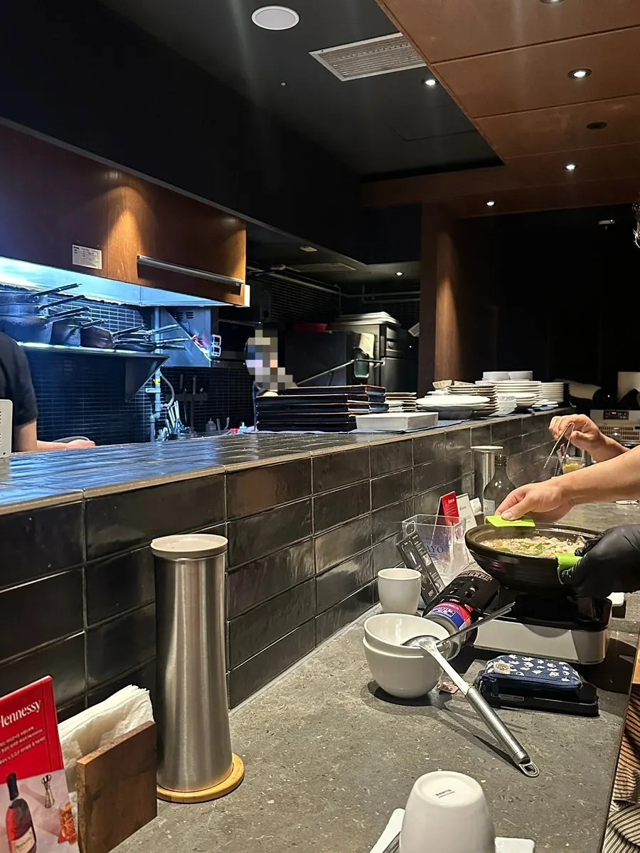 Open kitchen at Orot Robata