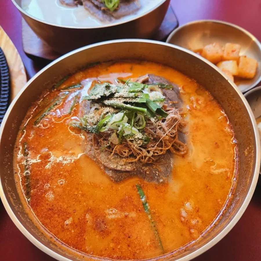 Broth of the spicy tripe sagolbap