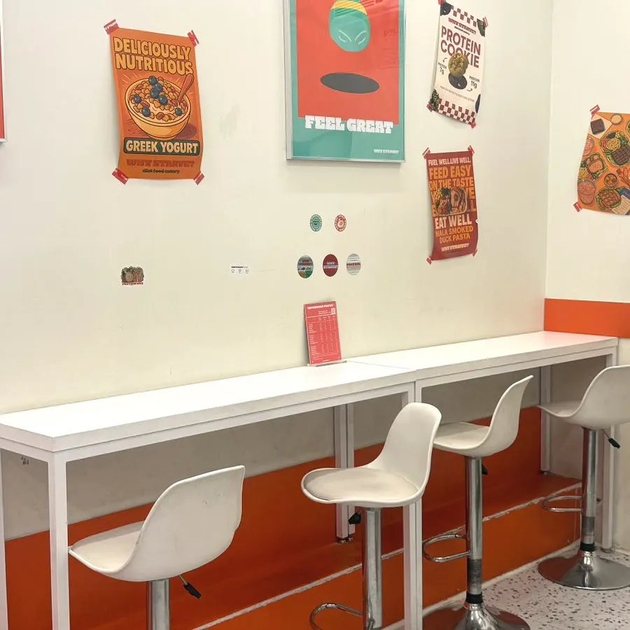 Bar table seating good for solo dining