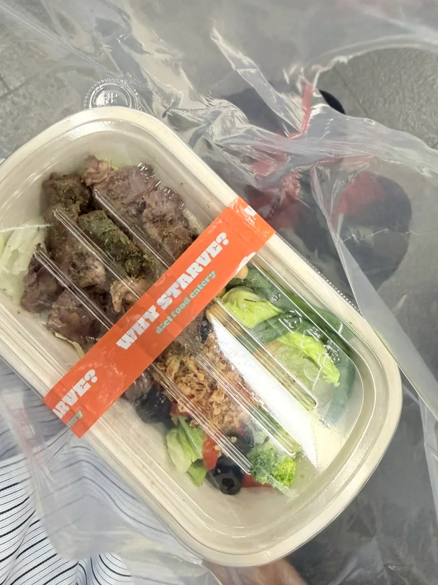 Two protein boxes eaten as a couple's dinner