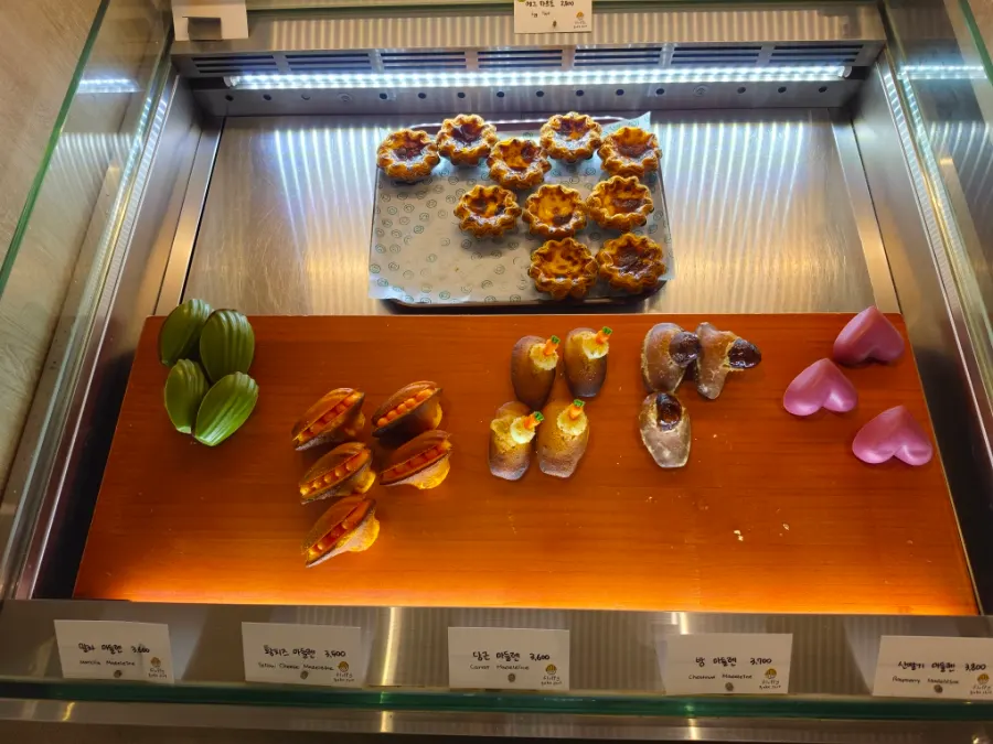 Baked goods made with AOP butter on display