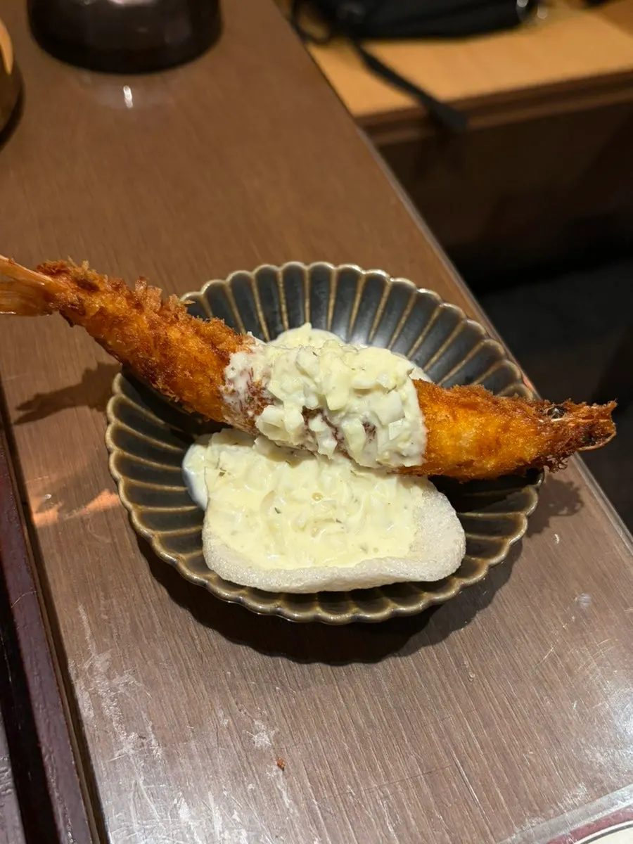 Fried shrimp received through a review event