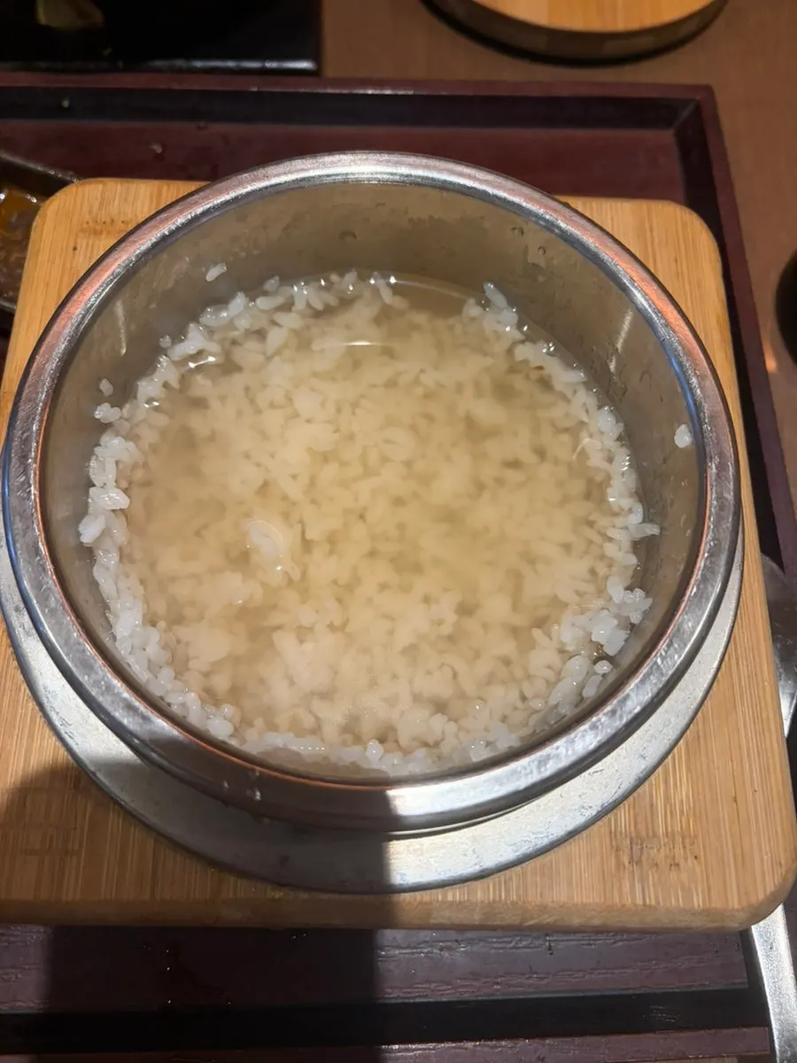 Warm nurungji to finish the meal