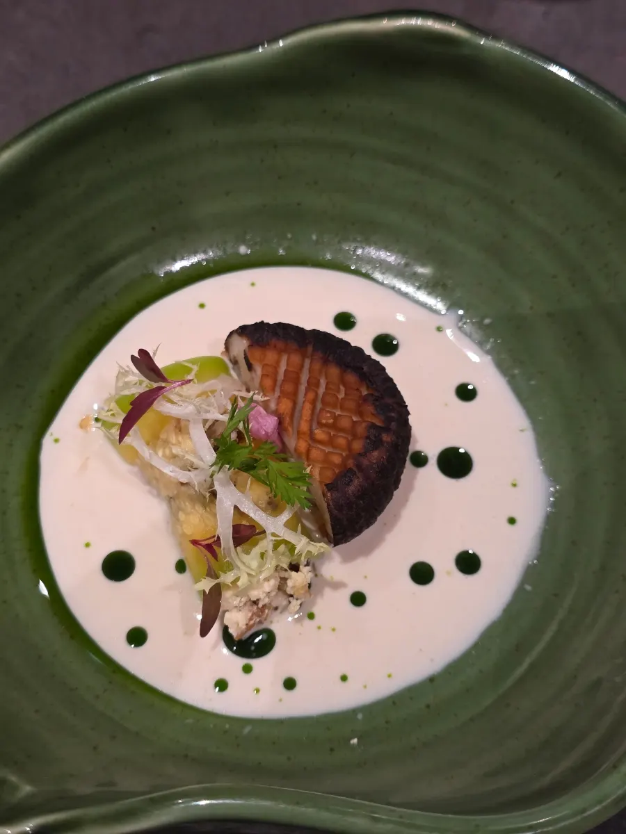 Shiitake and shrimp dish