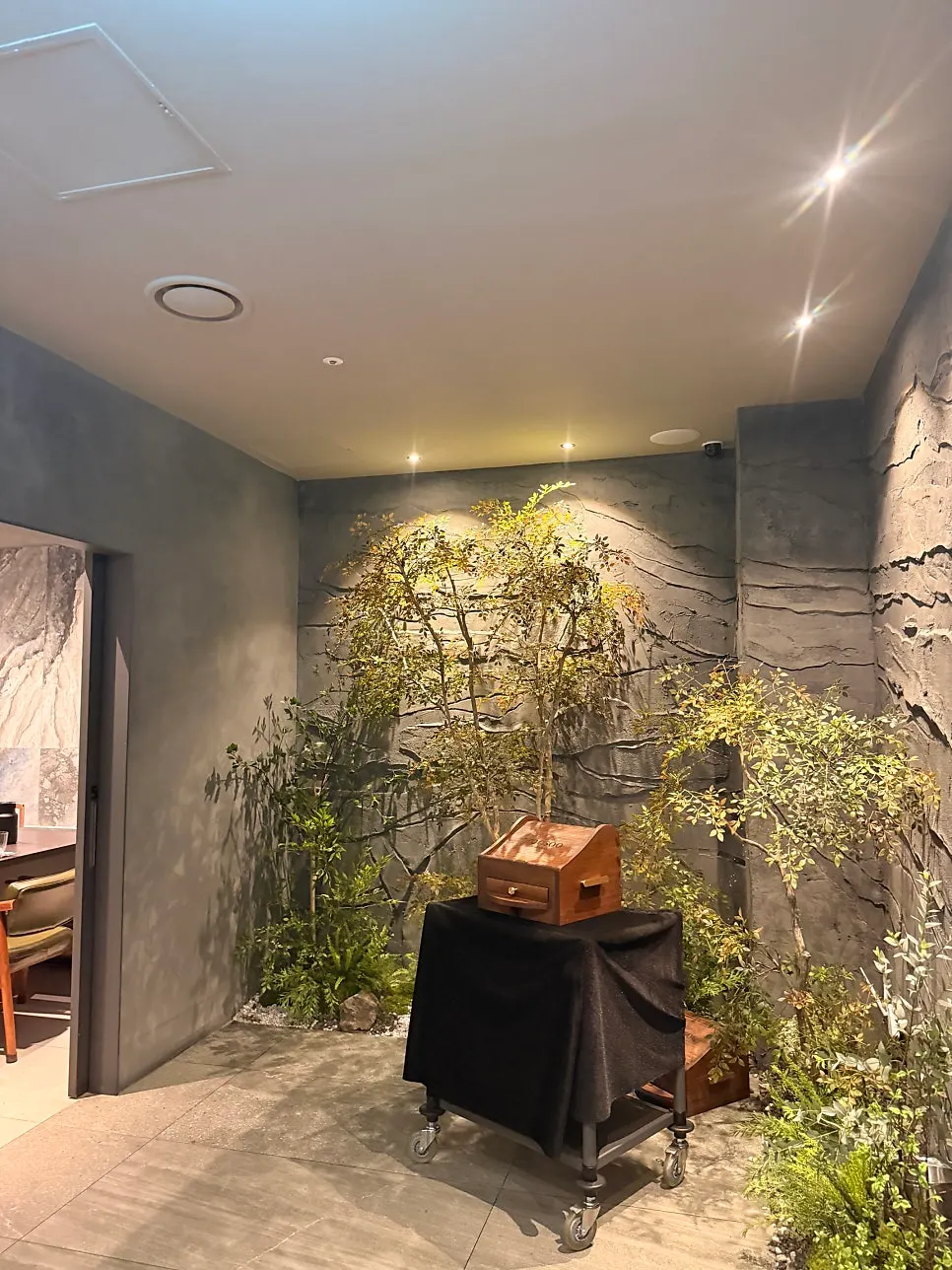 Interior hallway at Usu Gongdeok