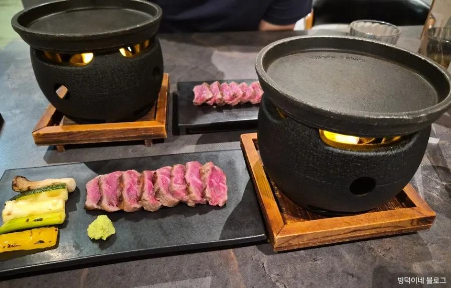 런치C 메인 1++ 한우 등심 생고기 접시