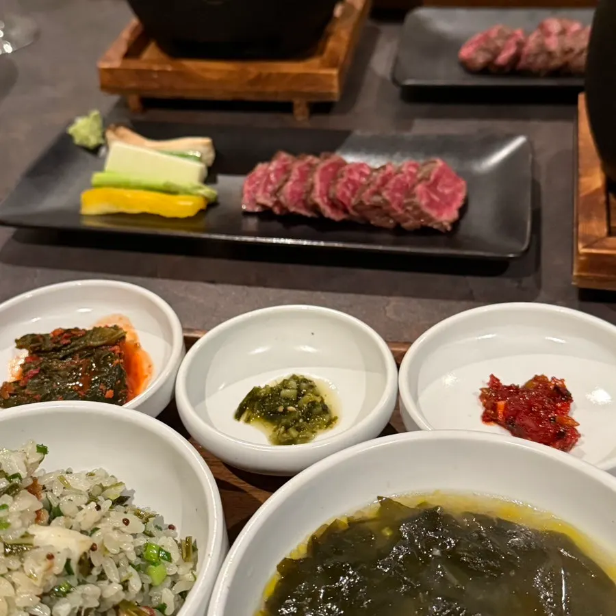 Table set for a birthday celebration at Usu Gongdeok