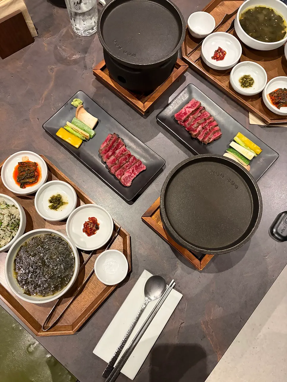 감태드레싱 전복 오색 치자면