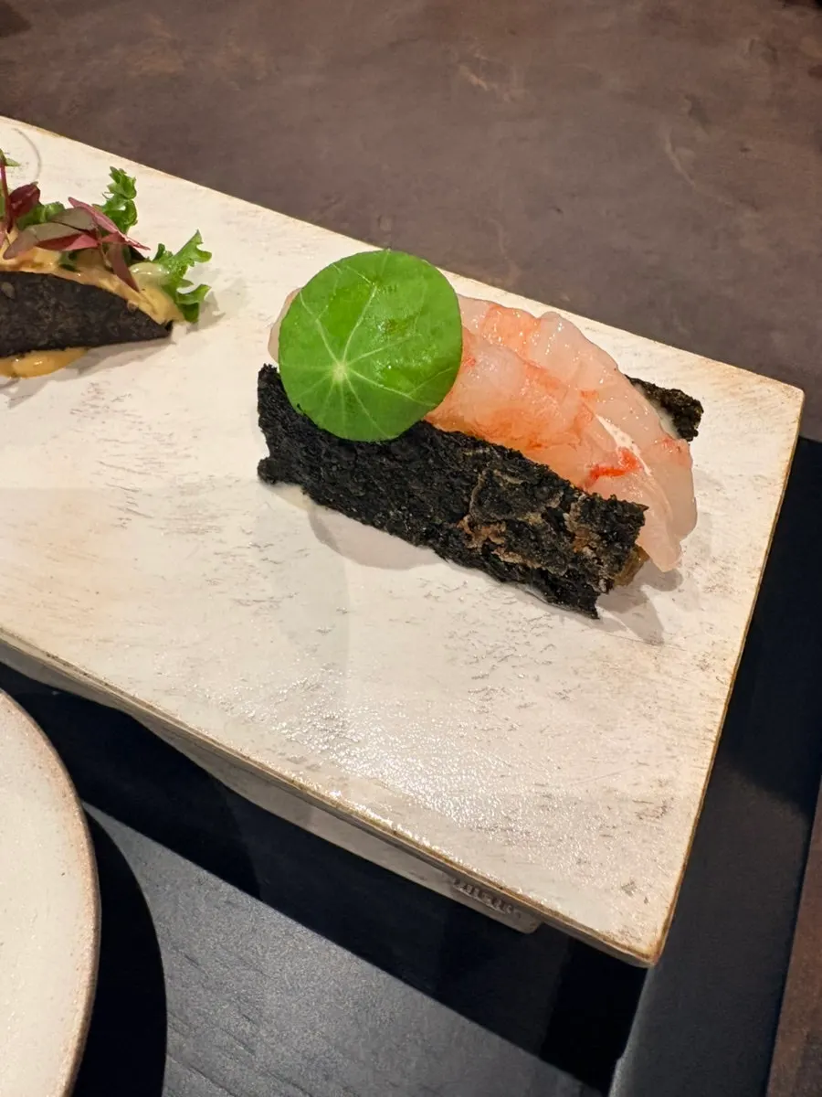 Bite-sized course dish selection