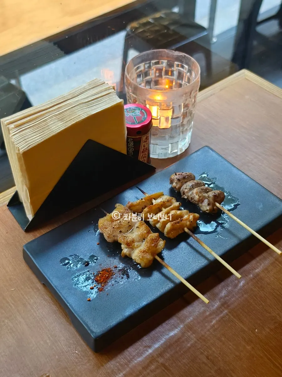 今日串燒心臟、胸軟骨、梅花肉三串