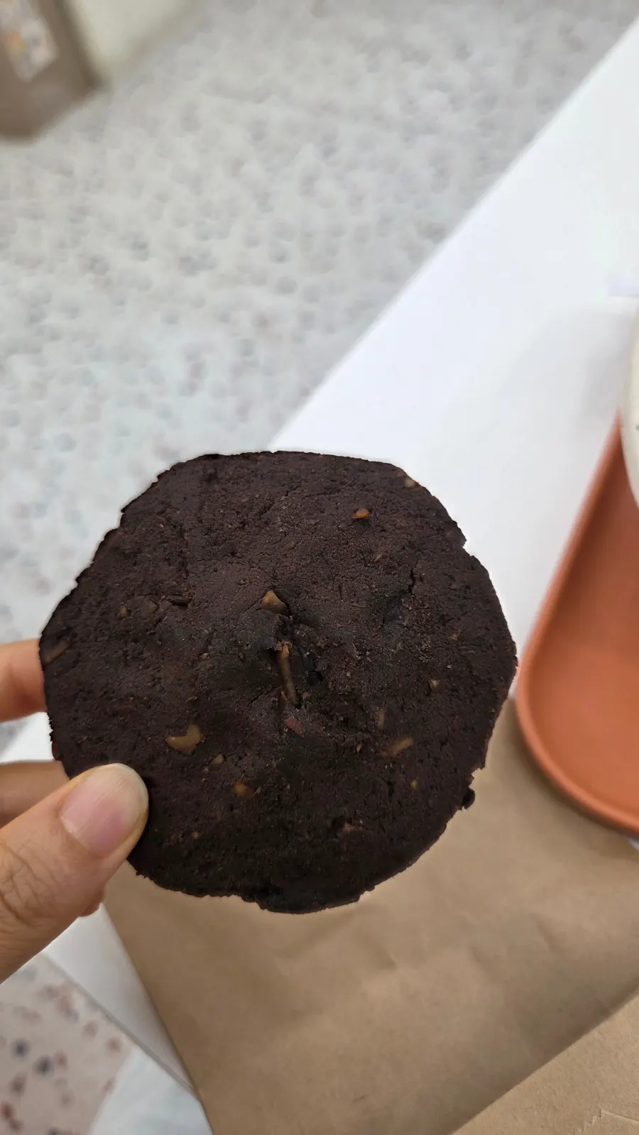 마무리 간식으로 주문한 프로틴 쿠키