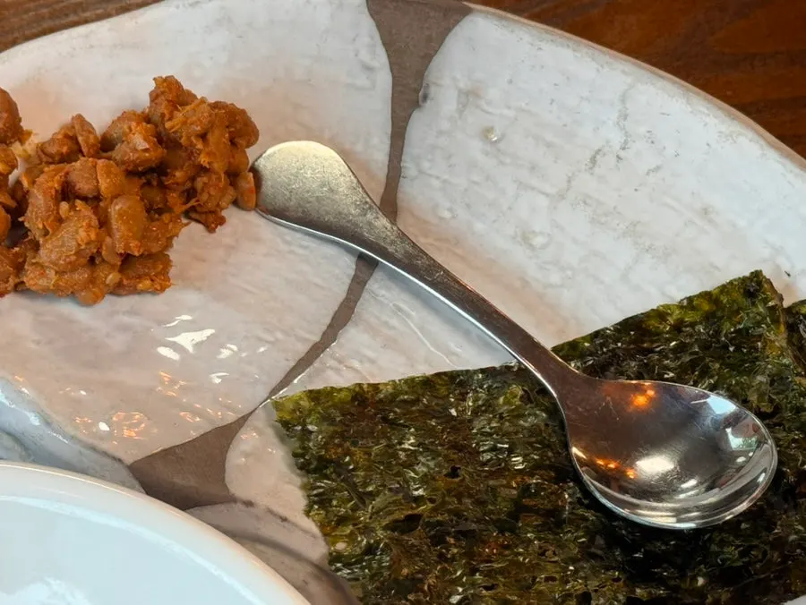 Generous Korean meal spread
