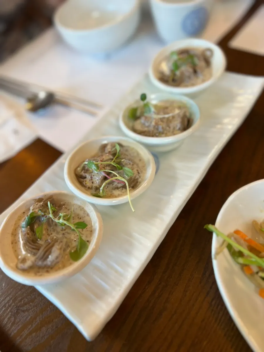 Buckwheat noodle dish served as an appetizer