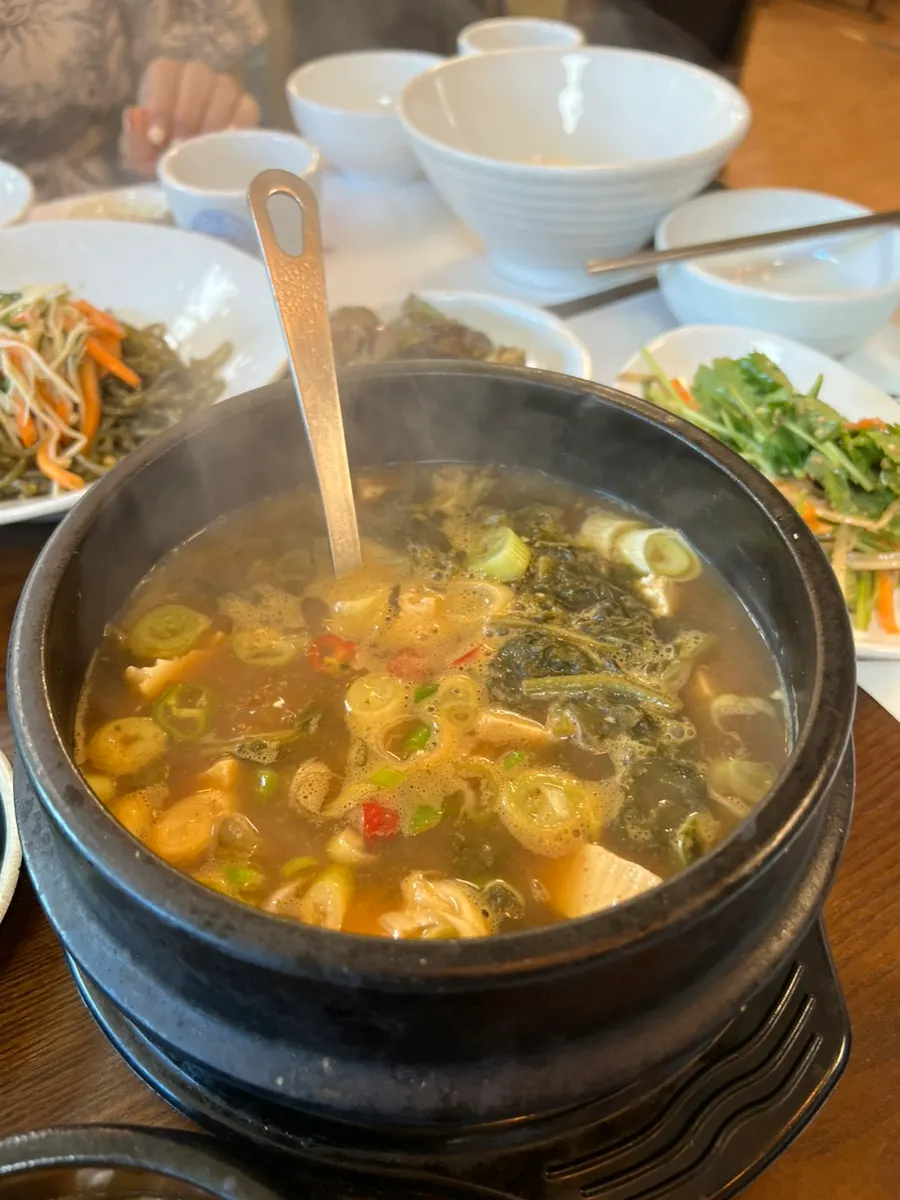 Crispy fried items and jeon side dishes