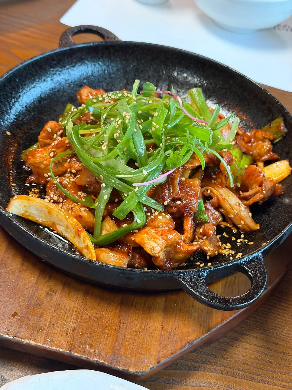 Pork charcoal stir-fry in gochujang sauce