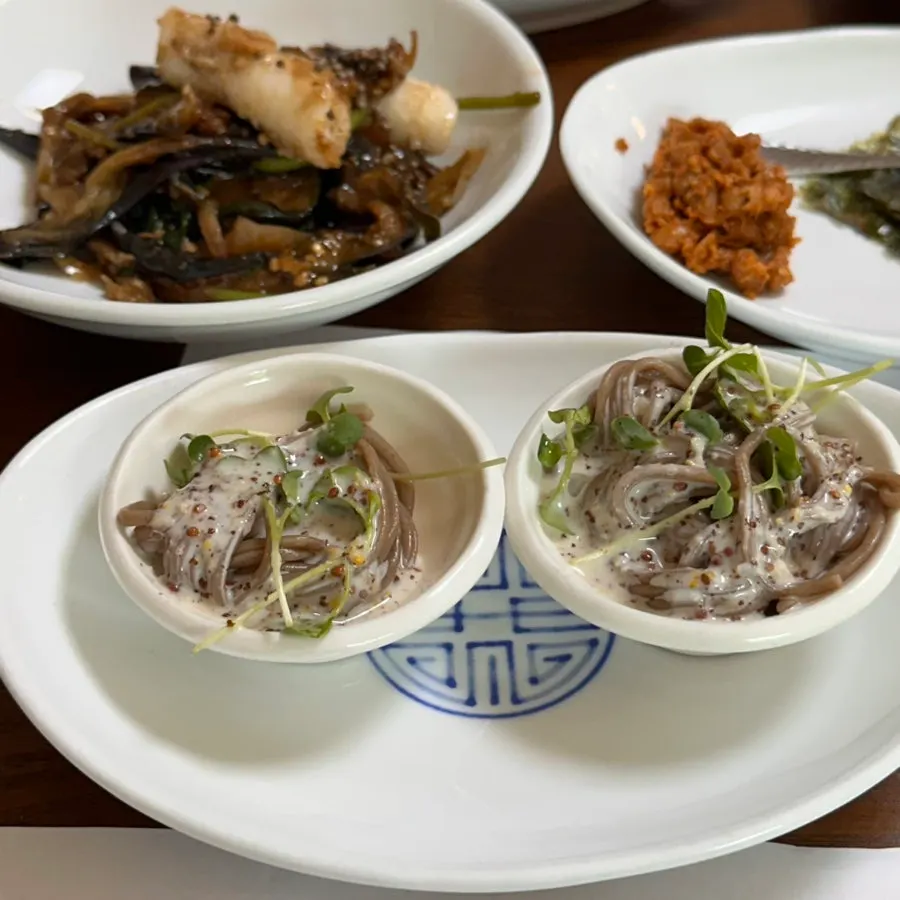 Salad in a Korean set meal