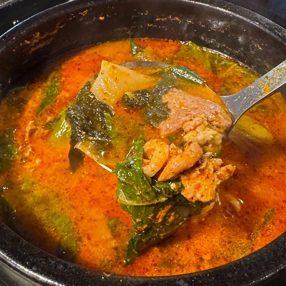 A bowl of boneless duck potato stew, gonggamtang
