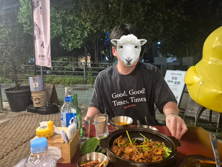 저녁 야장 분위기와 식사 마무리