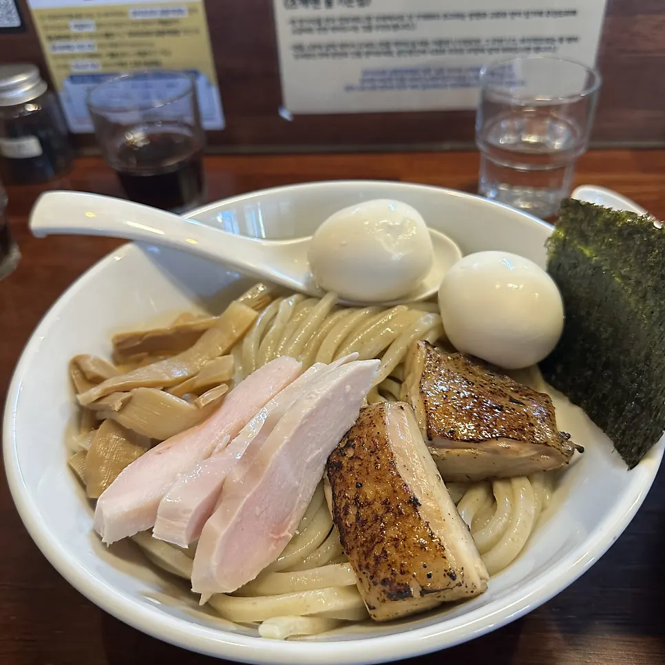 First order of tsukemen and mazesoba