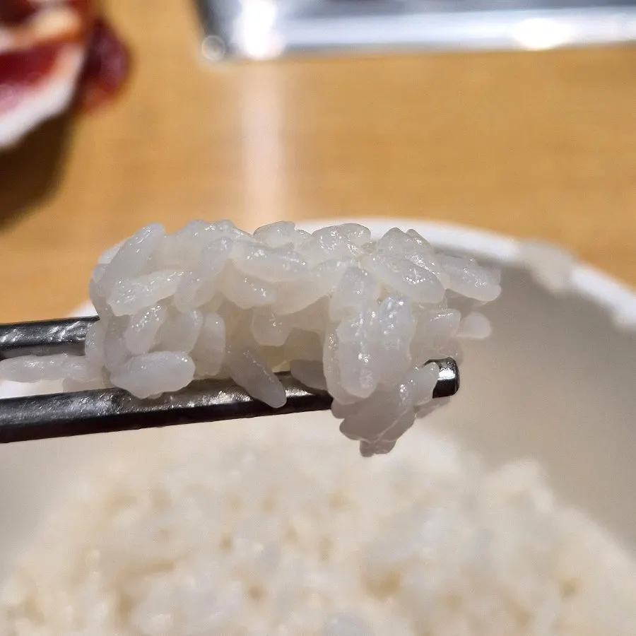 Sotbap with gleaming rice grains