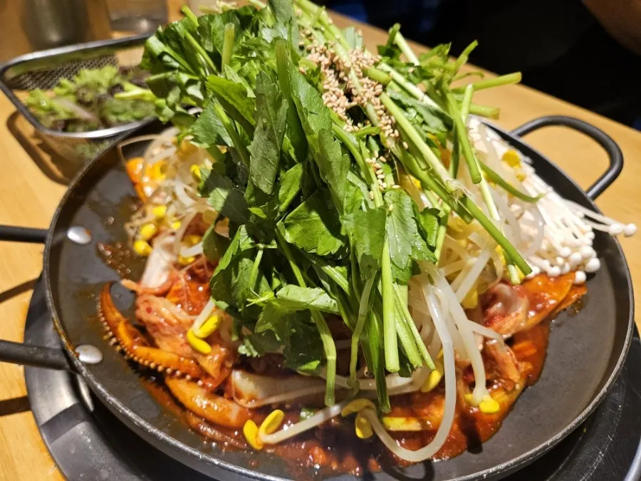 Prepared two servings of squid-and-pork duruchigi