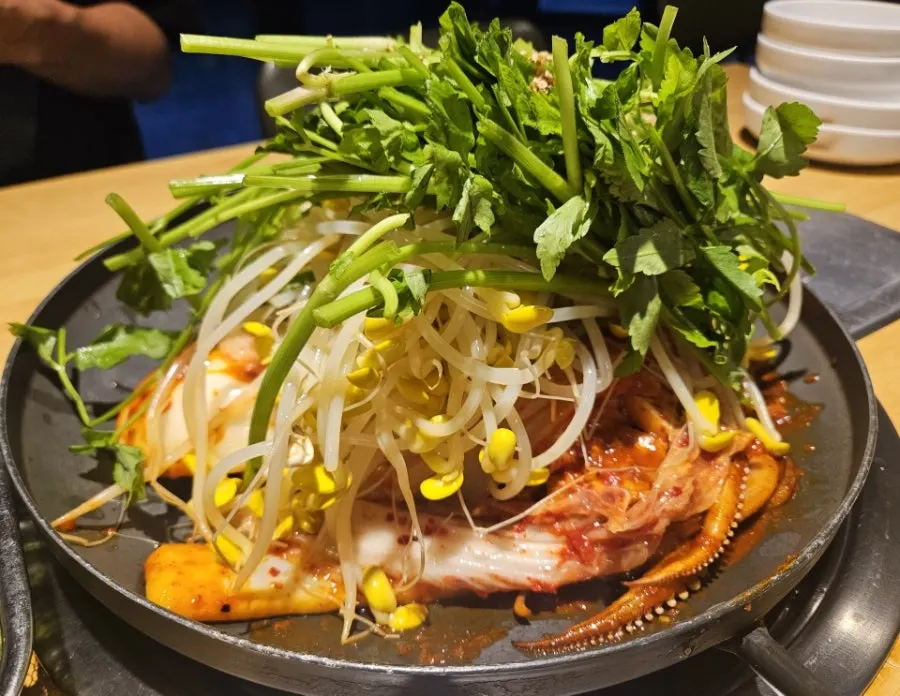 Duruchigi with squid and spicy pork