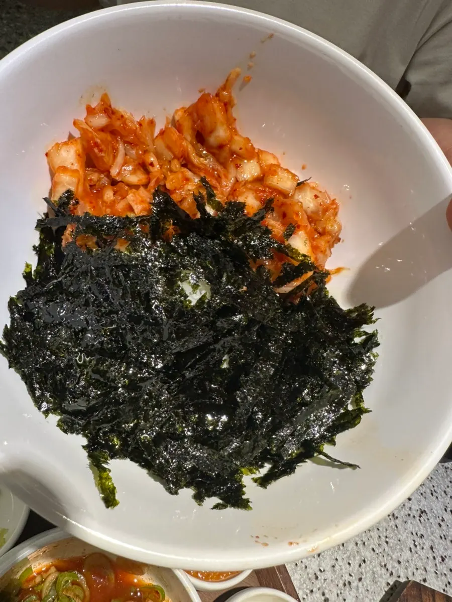 Doenjang stew with tofu and zucchini