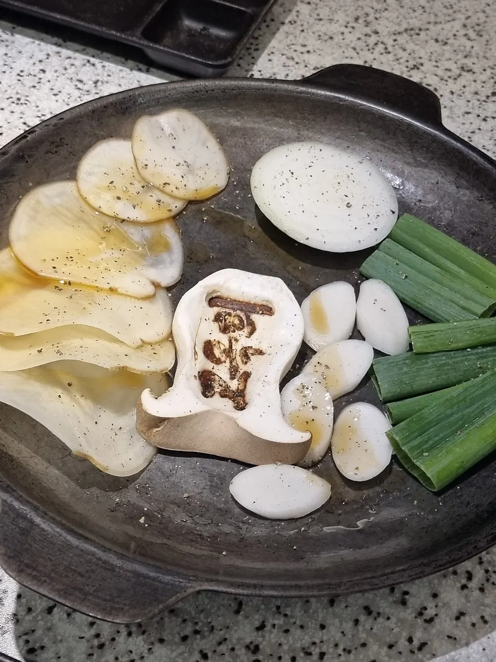 핑크솔트와 카레가루, 인절미가루 세팅
